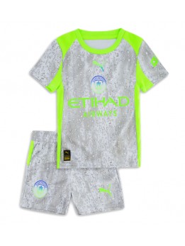 Billige Manchester City Tredjedraktsett Barn 2025-26 Kortermet (+ Korte bukser)